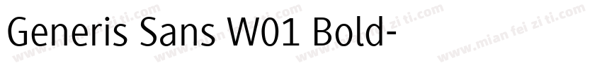 Generis Sans W01 Bold字体转换